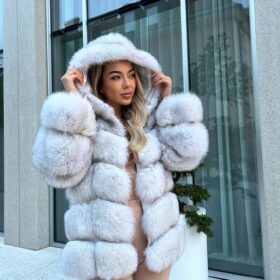 Giacca in pelliccia - Hooded Square